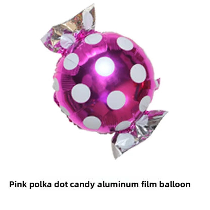 10pcs Windmill Candy Lollipop Foil Balloons 18 Inch Aluminum Film Balloon Birthday Party Christmas Wedding Decorations