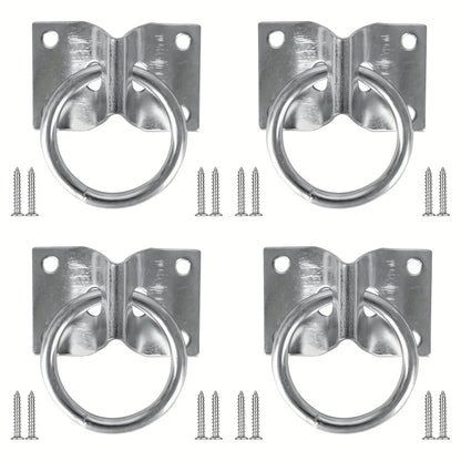 2/4/6PCS Cross Tie Rings for Horses, Bolted Cow Stables/Stable Block Tie Rings, Wall Mounted Horse Tie Rings, Tie-Up Cowshed