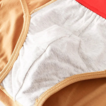 Solid Cotton Briefs Men's Convex Pouch Panties Youth Fasion Lingerie Low Rise Breathable Men's Comfortable Underwear Solid Color