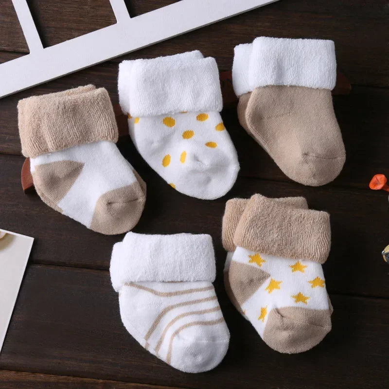 5Pairs/lot Unisex Non-Skid Baby Shoe Socks 0-12months Cotton Baby Boy Girls Meia Infantil Cheap Stuff