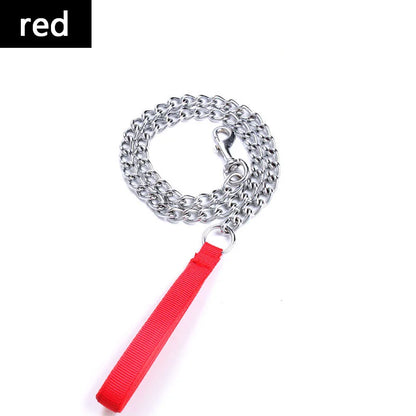 120cm Pet Dog Metal Wear Resistant Chain For Small Medium Dog Chain Leads Iron Chain Anti-Bite Metal Pet Dog Chain Supplies