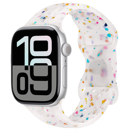 Silicone Strap For Apple Watch 11 10 9 8 7 46mm 45mm 42mm 41mm Ultra 3/2 49mm Breathable Bracelet Wristband iWatch 6 5 4 SE 44mm