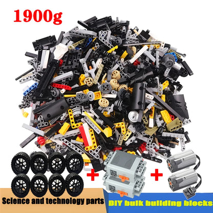 Basic Parts and High-Tech Mixed Packaging Pieces Building Blocks Bulk Model DIY Creative Bricks Assembly Kids Educational Toys