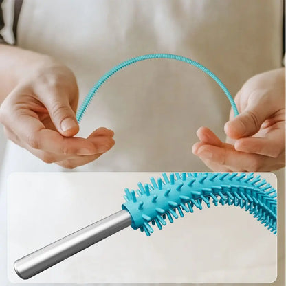 New Reusable Silicone Straw Cleaning Brush Household Long Gap Brush Kitchen Gadgets Drinking Straw Cleaner Brush