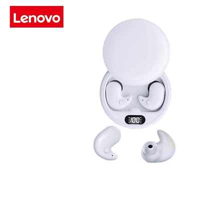 Lenovo Bluetooth Wireless Earphones Small Earbuds Sleeping Sport Invisible Headphones Bass Sound Quality Headset Sliding Cover