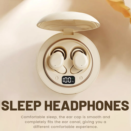 SK49 Bluetooth Wireless Earbuds Sleep Earphones, Bluetooth 6.0, Noise-Canceling Earphones.Improves Sleep Quality, Zero Pressure On The Ears When Sleeping On Your Side, Invisible Flat-head Earphones, Suitable For Travel And Si