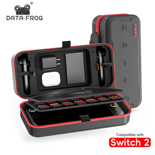 High Quality Big Carrying Case for Switch2 Console Portable Pouch Bag w/ Game Card Cartridges For NS Switch 2 Accessory Storage