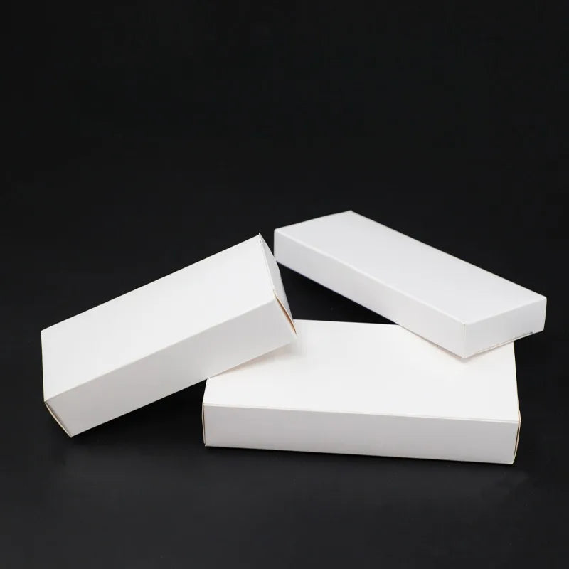 50Pcs/lot White Paper Packaging Box for Gift Products Handmade DIY Cookies Candy Gift Box Carton Package for Mobile Phone Case