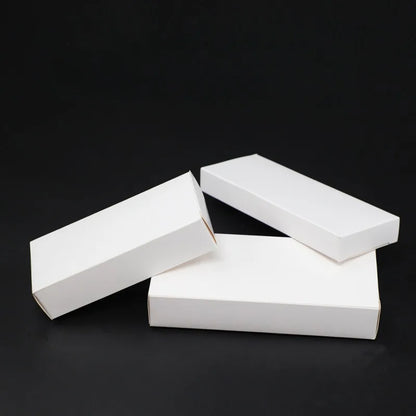 50Pcs/lot White Paper Packaging Box for Gift Products Handmade DIY Cookies Candy Gift Box Carton Package for Mobile Phone Case
