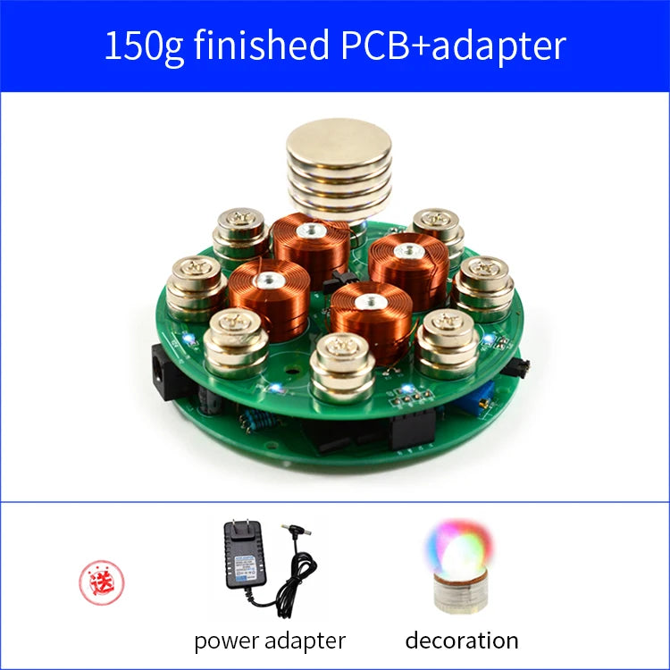 CIRMECH Intelligent Magnetic Levitation Push Type Magnetic Levitation DIY Kit DC12V 2A New Style Suspension Magnetic