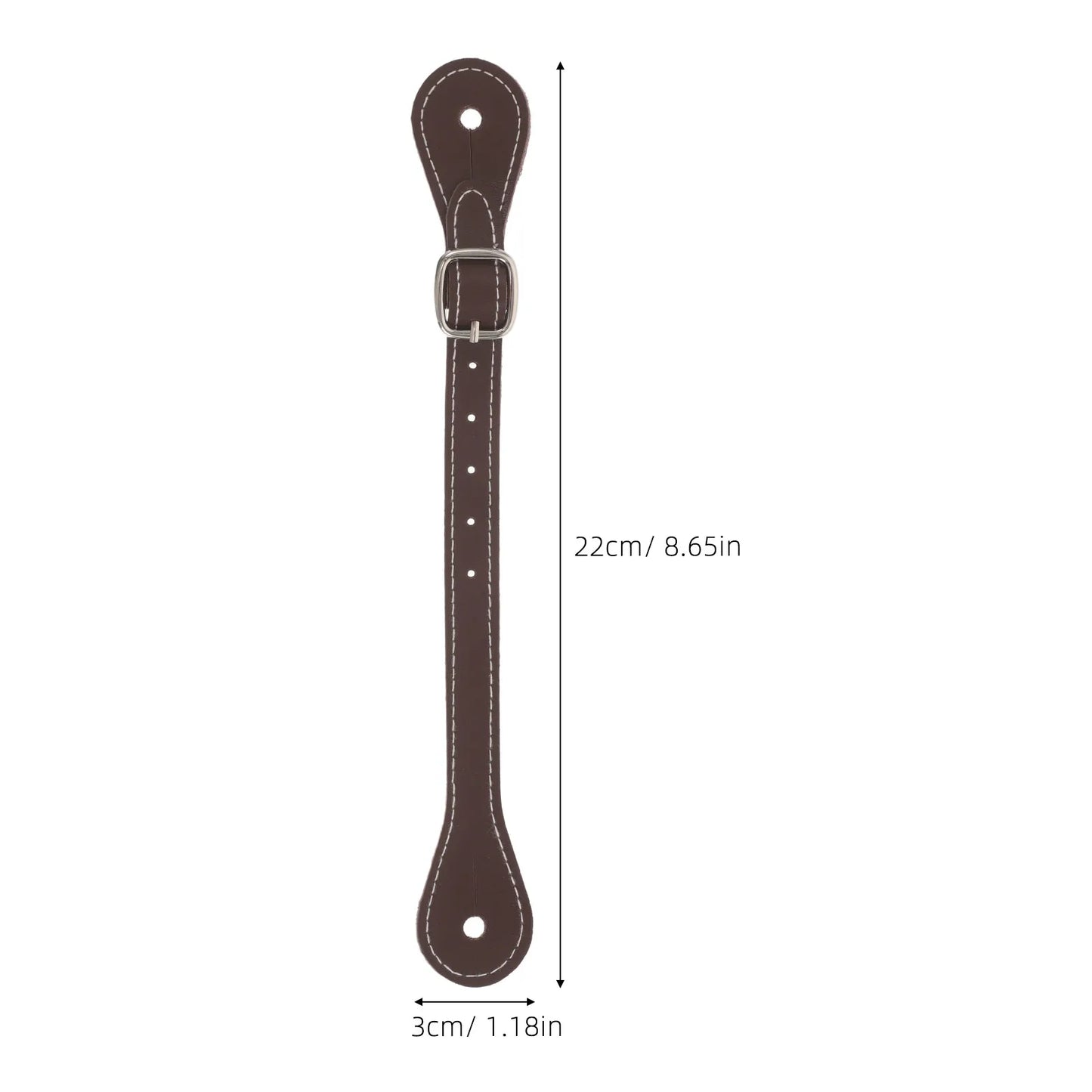 2Pcs Brown Spur Straps Adjustable Unisex Riding Boot Straps Horse Accessories English Riding Gear