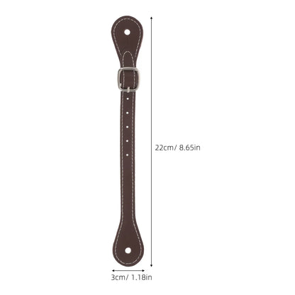 2Pcs Brown Spur Straps Adjustable Unisex Riding Boot Straps Horse Accessories English Riding Gear