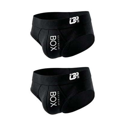1/2Pcs High Quality Low Waist Sexy Mens Underwear Briefs Letter Print Men's Lingerie Cotton Men's Briefs Bikini Man Underpants