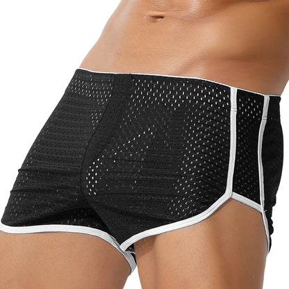 Men's Arrow Pants Ice Silk Underwear Boys Summer Teenagers Boxer Shorts Loose Personalized Trendy Boxer Briefs