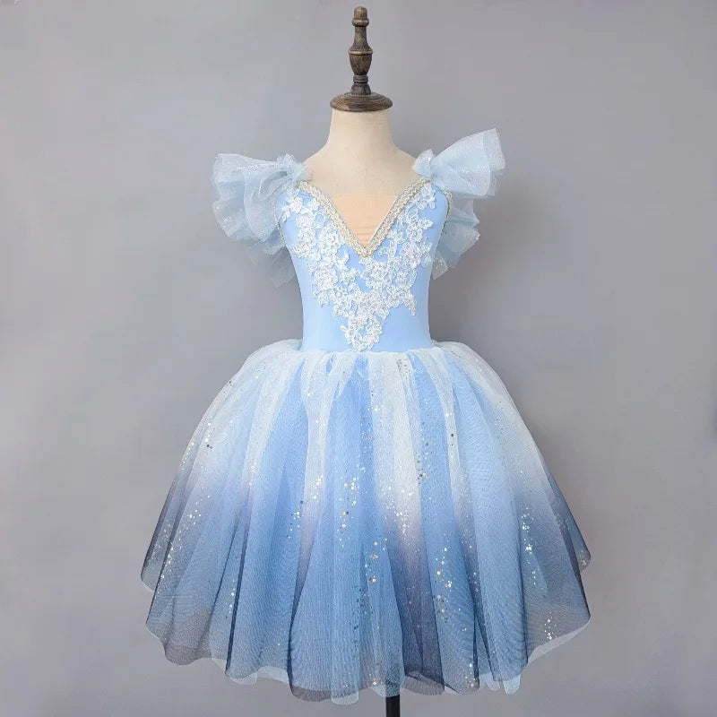 Ballet Performance Tutu Dress Girls Dance Wear Outfit Children Stage Clothing Fashion Ballet Dresses Princess Vestido Kids