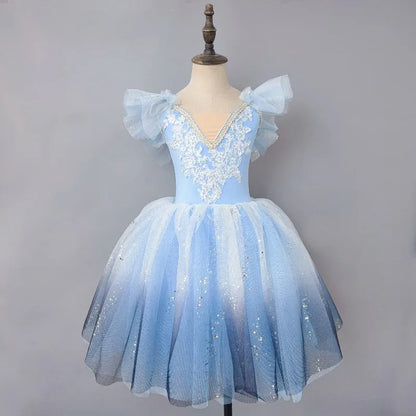 Ballet Performance Tutu Dress Girls Dance Wear Outfit Children Stage Clothing Fashion Ballet Dresses Princess Vestido Kids