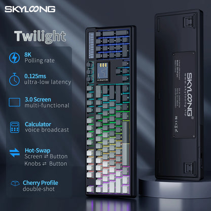 SKYLOONG GK104 Pro Wireless Mechanical Keyboard 100% Custom Keyboard Hot-Swapp Low-noise Switch for PC Gamer Office Accessories