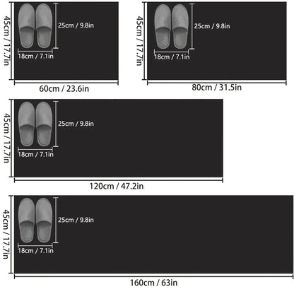Simple diatomaceous earth kitchen mat long strip restaurant soft mat household non-slip mat bathroom absorbent mat door mat