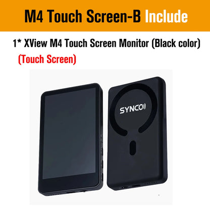 SYNCO XView M4 / M4 AI / M4 Touch Screen Selfie Monitor Screen Vlogging Monitor for iPhone Android Live Streaming TikTok Vlog