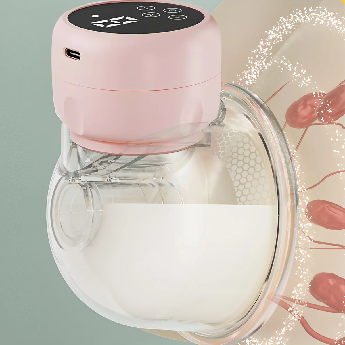 Electric Breast Pump Intelligent Integrated High Suction Breast Pump Breast Milk Postpartum Fortable Painless and Silent Breast