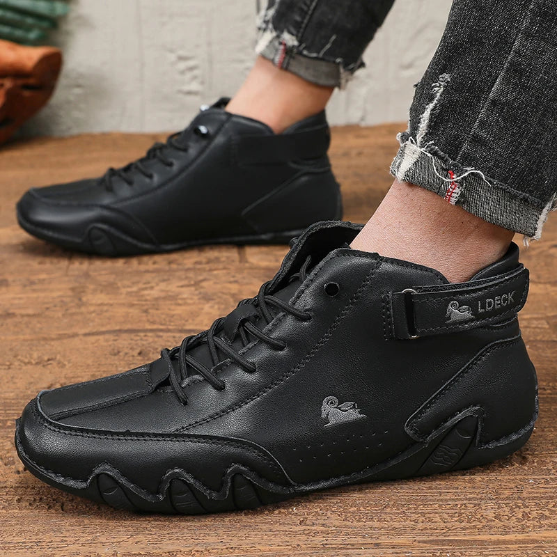 Mens Shoes Original Sneakers Shoes Men's High Top Ankle Boots Breathable and Comfortable Soft Sole Luxury Fashion Men's Shoes