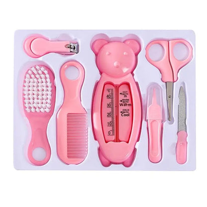 Baby Care Kit Baby Nail Clippers Nasal Aspirator Nose Cleaning Tool Safety Comb Brush 10-Piece Set Specially Designed for Bags
