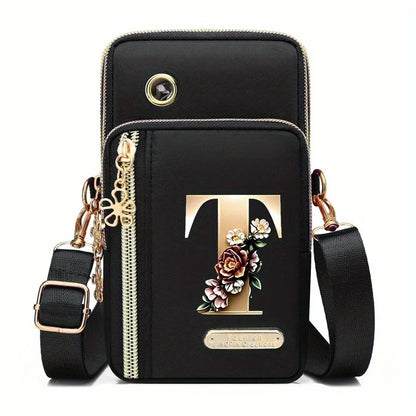 Huaben Letter Z Printed Fashion Casual Messenger Bag Change New Nylon Cloth New Mobile Phone Bag Women's Bag