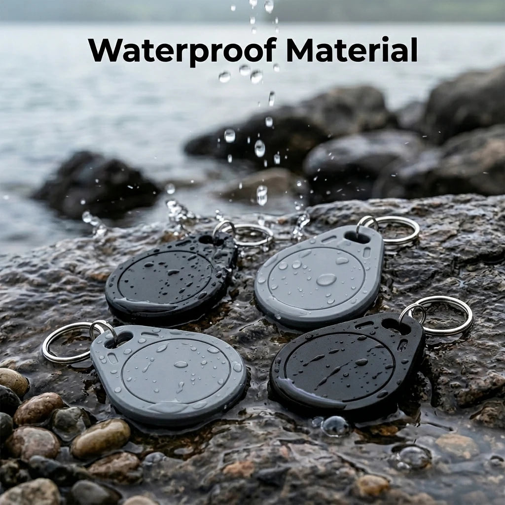 NTAG215 NFC KeyFob Waterproof Rewritable Keychain 504 Bytes Compatible with Amiibo & Apple Shortcuts for iOS Android