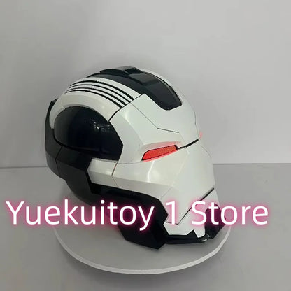 Newly Upgraded Iron Man Helmet Mk5 Mk50 Mk17 Wearable Voice Controlled Opening And Closing Classic Collectible Ornaments Gifts