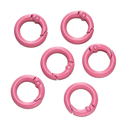Colorful O-Ring Spring Clasp Clips — Zinc Alloy Carabiner Connectors