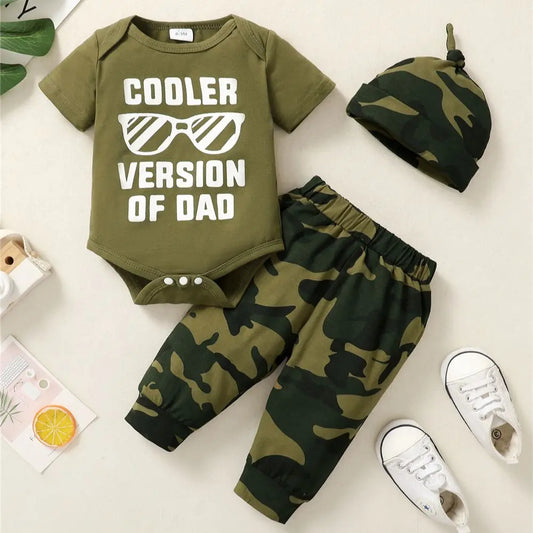 0-18 Months Newborn Baby Boy 3PCS Clothes Set Letters Print