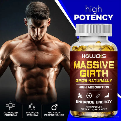 Advanced Men's Health Supplement, with Ashwagandha & Maca Root, Support Male Vitality, Enhanced Stamina, Stress, Performance