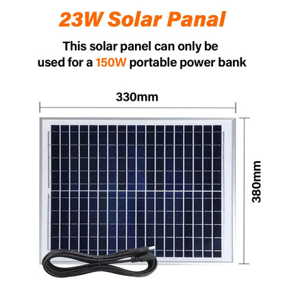 200W Portable Power Station Power Generator 110V 220V LED Light Emergency Solar Power Bank for Outdoor Camping Travel