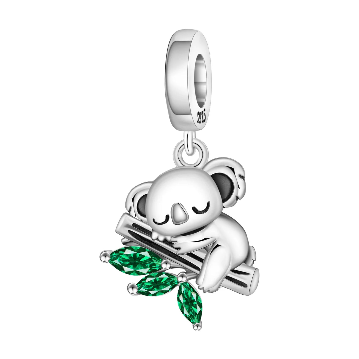 Hot Sale 925 Sterling Silver Dog Cat Cute Pet Animals Pendant Birthday Party Gift for Women Bangle Bracelet Necklace DIY Jewelry