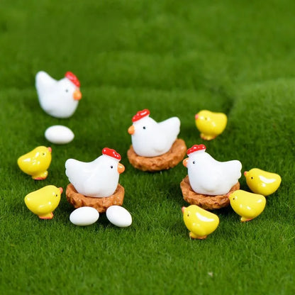 Animal Country Farm Fairy Garden Accessories Miniature Ornament Statue Figurines Landscape Bonsai Pot Dollhouse Terrarium Decor