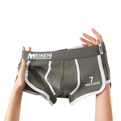 [Bloom the Love] New NO.7 Cotton 1pcs/3pcs Boxer Men Underwear Breathable Boxershort Mens Boxers Man Cuecas Masculina Size M-3XL