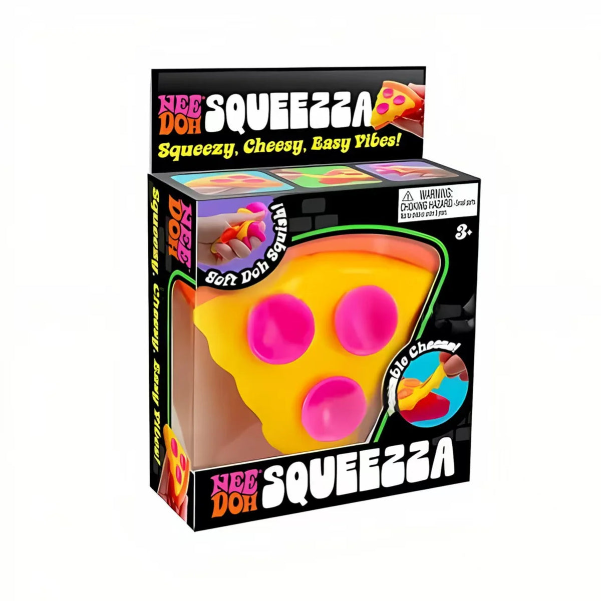 Nice Cube Nee Doh Squishy Squeeze Toy, Portable Stress Relief Sensory Fidget, Great for Kids & Adults with ADHD
