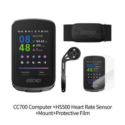 GEOID CC700 GPS Bike Computer 2.8-inch Color Screen Route Navigation Bicycle Speedometer WIFI Waterproof Cycling Odometer