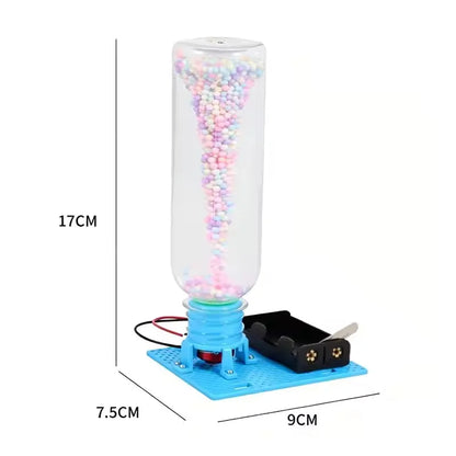 DIY Electric Vortex Tornadoes Assembly Puzzle Toy Physical Science Experiment Kit STEM Educational Desktop Model Gifts for Kids