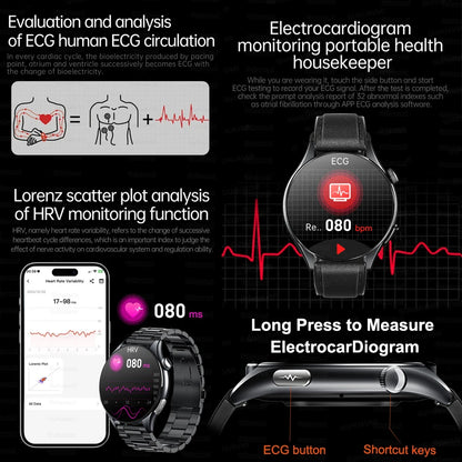 2026 New Smart Watch NFC ECG+PPG Blood oxygen Uric Acid Blood Pressure Sapphire Smartwatch Men For Android iOS Smart watch men