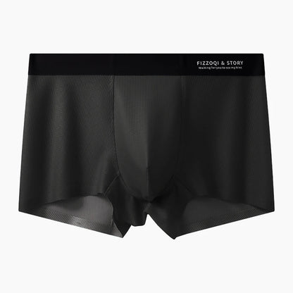 1/3PCS Ultra-thin Ice Silk Quick-dry Underwear Man Smooth Seamless Men's Panties Breathable Antibacterial 3D Silk Crotch Boxers