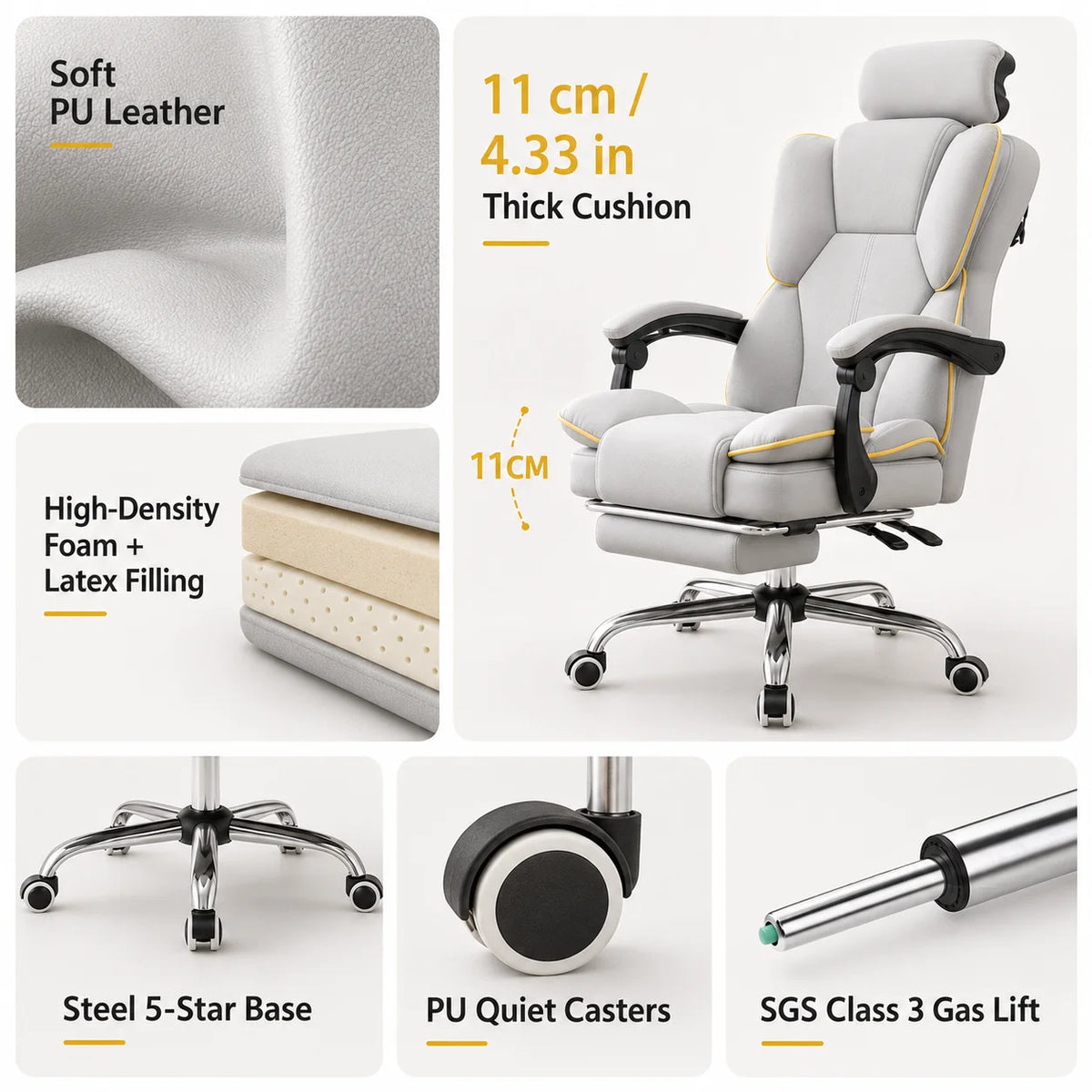 AOLIVIYA Gaming Chair Gamer Computer Chair Office Desk Chair Reclining Ergonomic Boss Simple Comfy E Sports Seat