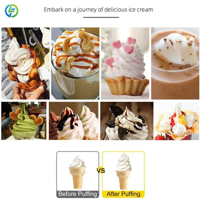 Customized Ice Cream Making Machines 22-28L/H Icecream Maker 3 Flavor Commercial Soft Serve Ice Cream Machine for Business Price