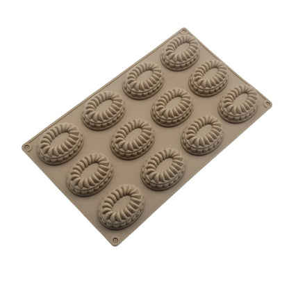 New Arrival 12 Hole Circular Bubble Shape Silicone Mousse Cake Mold DIY Flaky Clouds Shape Jelly Pudding Chocolate Baking Tools