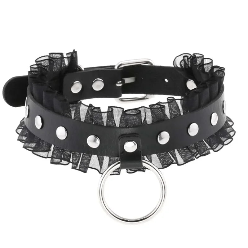 1pc Harajuku Gothic Spike Rivet Star Necklaces Collares Hip Hop Rock