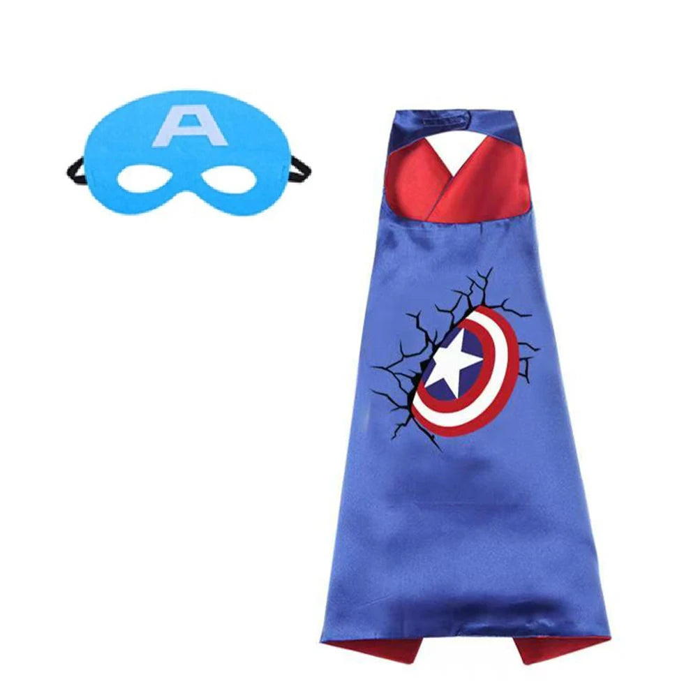 birthday Gifts Superhero Capes for Boy girl  Cartoon Dress Up Costumes Party Supplies Easter halloween cape cloak