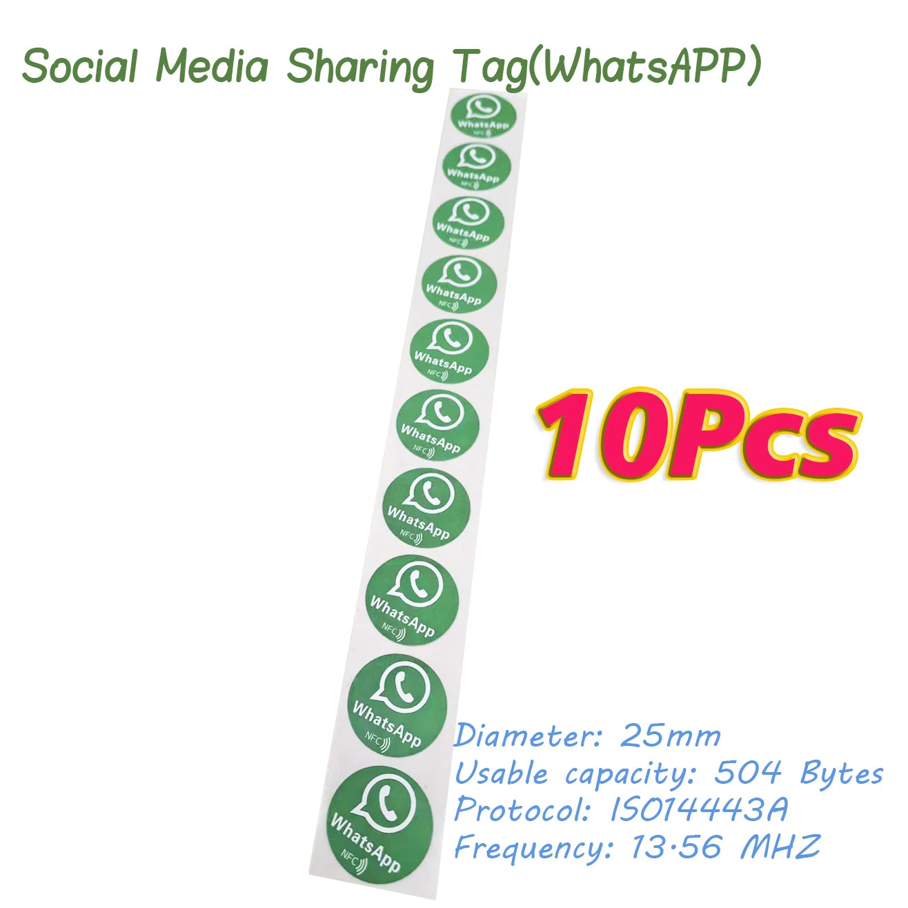 5/10 Social Media Sharing Card Reusable Review Tap Card NFC Tap Cards Boost Your Business WhatsApp Reviews Tap NFC Sticker Tag