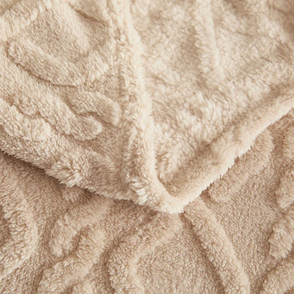 Fluffy Coral Velvet Throw Blanket – Soft Plush & Warm, Thickened Flannel, Comfortable for  Air-Conditioned Room, Luxury Decor