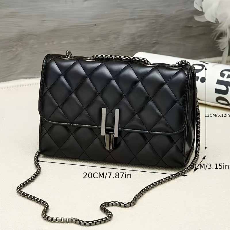 New Rhombus Single Shoulder Chain Crossbody Bag Square Small Bag