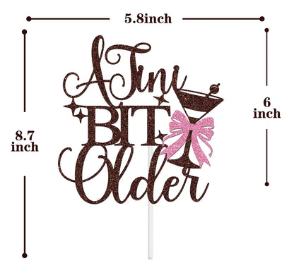 A Tini Bit Older Cake Topper, Espresso Martini Birthday Cake Topper, Tiny Birthday Party Decor, Espresso Martini Themed Birthday